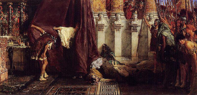 Laura Theresa Alma-Tadema Saturnalia oil painting picture